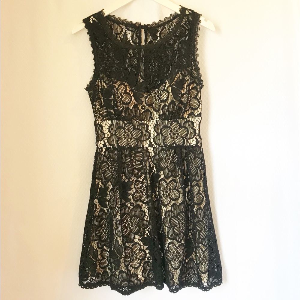 B. Darlin Black Lace Party Dress